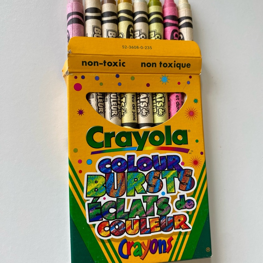 Rare vintage collectible 1997 Special Edition Crayola Bursts Crayons